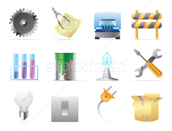 Stock photo: Icons for industry