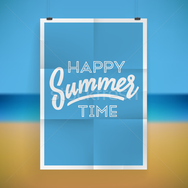 Stock photo: Summer holiday poster design