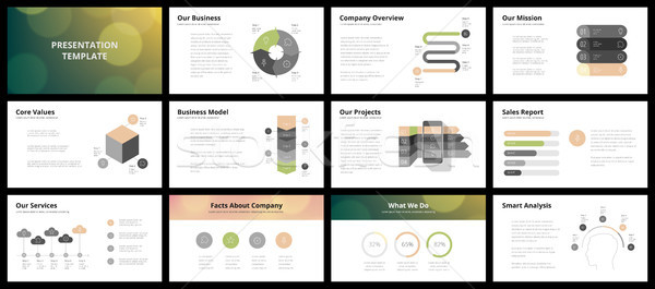 Business presentation templates Stock photo © ildogesto