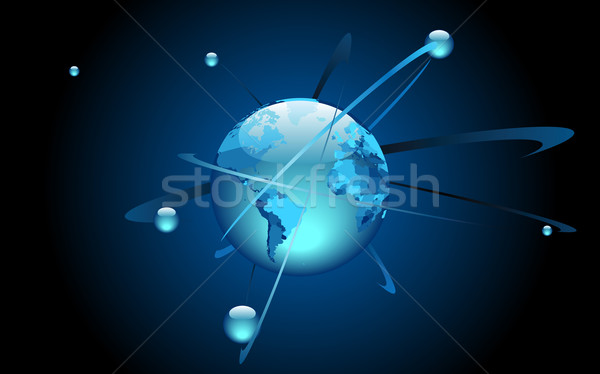 [[stock_photo]]: Terre · affaires · résumé · design · fond · vague