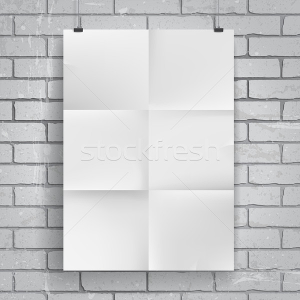 Blank paper poster Stock photo © ildogesto