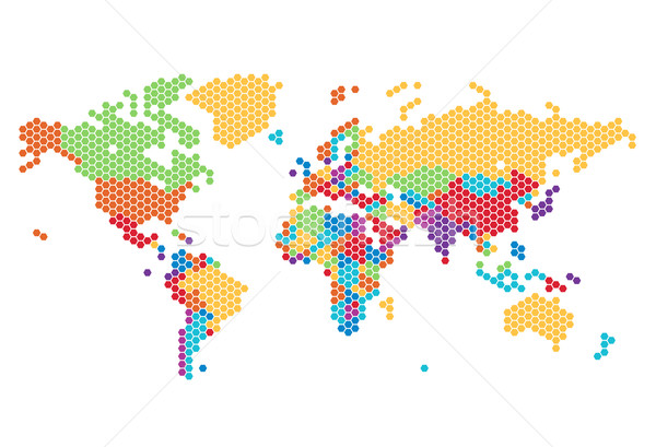 пунктирный · Мир · карта · мира · карта · Мир · фон - Векторная графика ©ildogesto (#6178306)