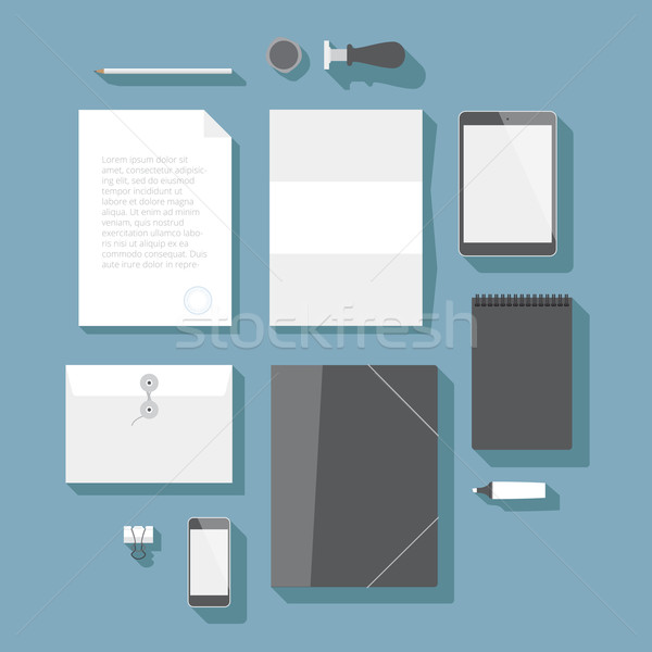 Corporate identity mock-up Stock photo © ildogesto