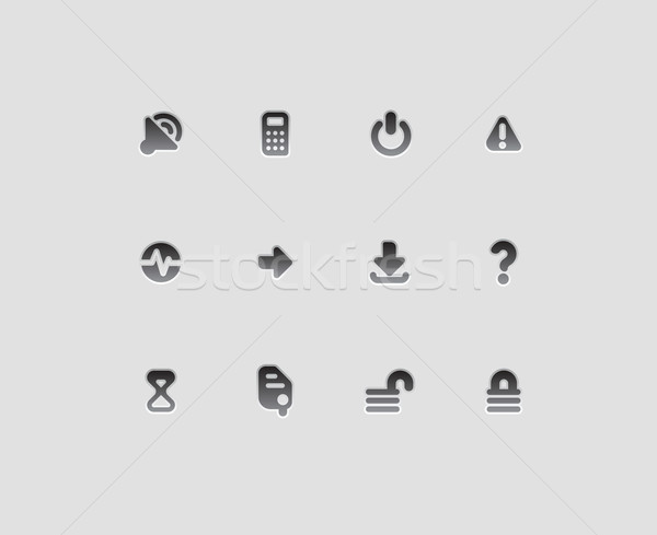 Interface icons Stock photo © ildogesto