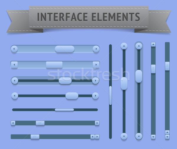 Usuário interface elementos vetor eps10 arquivo Foto stock © ildogesto