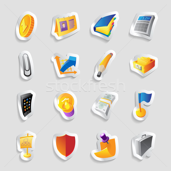 Icons for business Stock photo © ildogesto