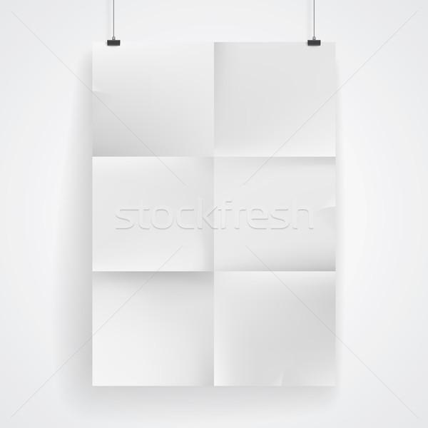 Blank paper poster Stock photo © ildogesto