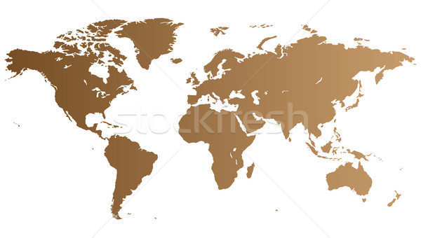 Brown World map Stock photo © ildogesto