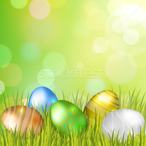 Easter Eggs Background Stock photo © ildogesto