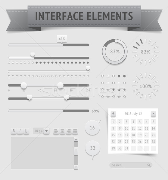 Utilizator interfata element vector eps10 fişier Imagine de stoc © ildogesto