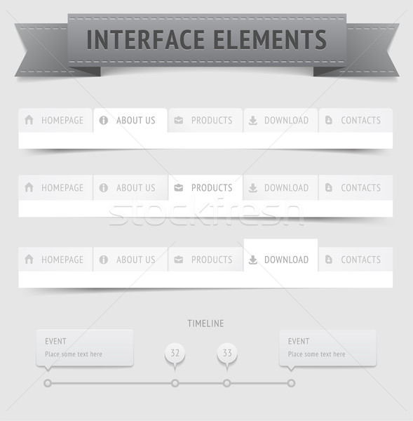 User interface elements Stock photo © ildogesto