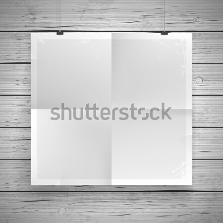 Blank paper poster Stock photo © ildogesto