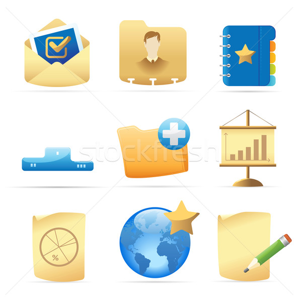 Icons for business metaphor Stock photo © ildogesto