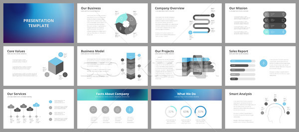 Business presentation templates Stock photo © ildogesto