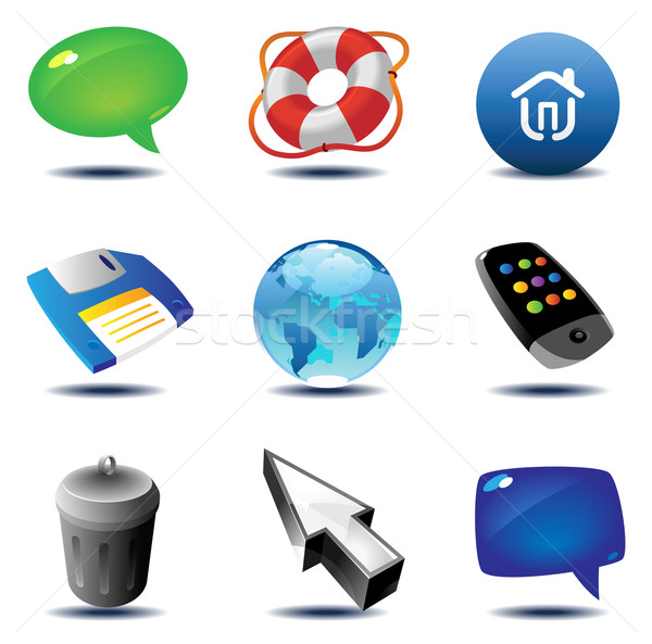 Icons for interface Stock photo © ildogesto