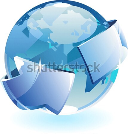 Earth and arrow Stock photo © ildogesto