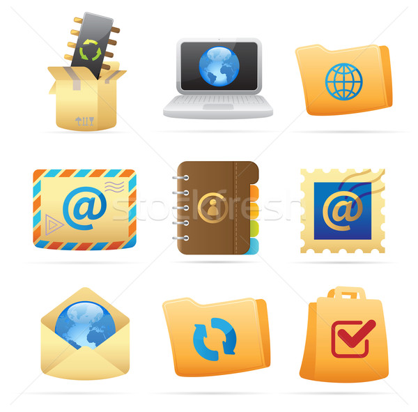 Icons for concepts Stock photo © ildogesto