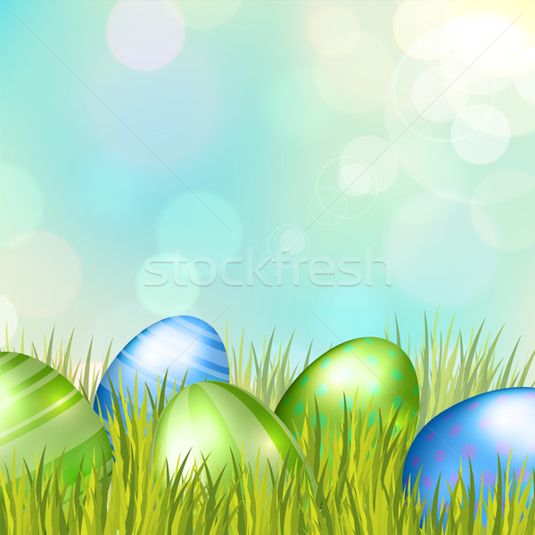 Easter Eggs Background Stock photo © ildogesto