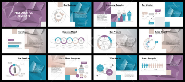 Stock photo: Business presentation templates