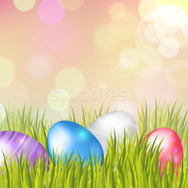 Easter Eggs Background Stock photo © ildogesto
