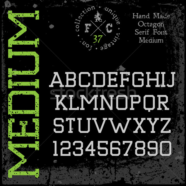 Handmade retro font Stock photo © ildogesto