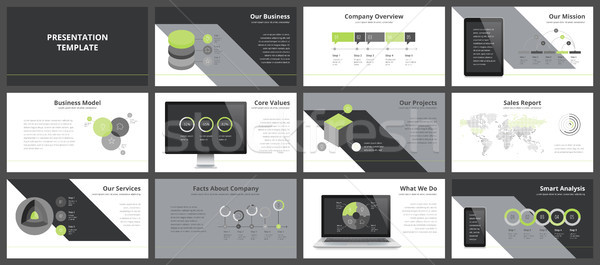 Stock photo: Business presentation templates