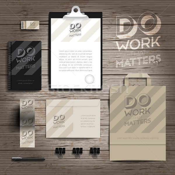 Corporate identity print template Stock photo © ildogesto