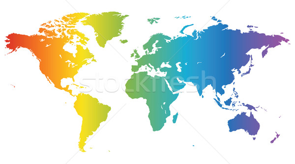 Spectral World map Stock photo © ildogesto