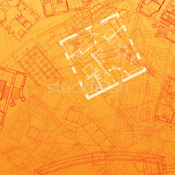 Foto stock: Abstrato · arquitetônico · casa · edifício · construção · parede