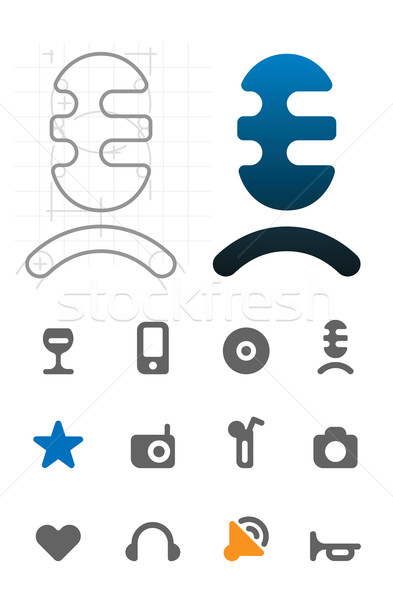 Stock photo: Designer's icons for leisure