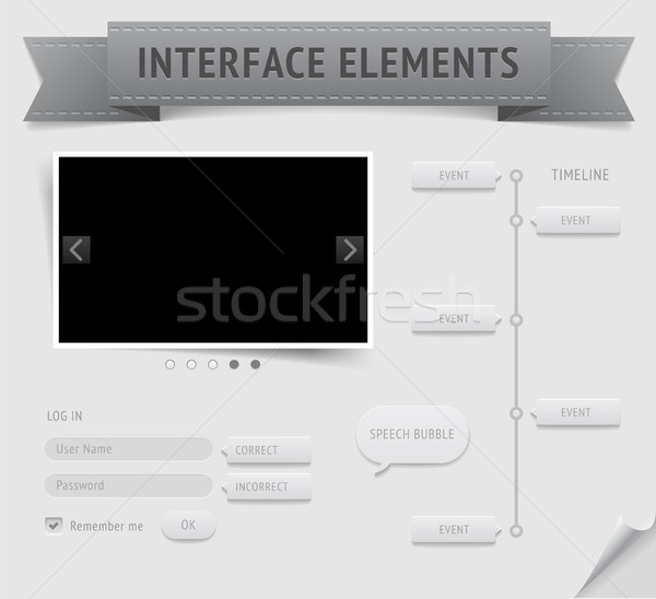 Utilisateur interface vecteur eps10 fichier [[stock_photo]] © ildogesto