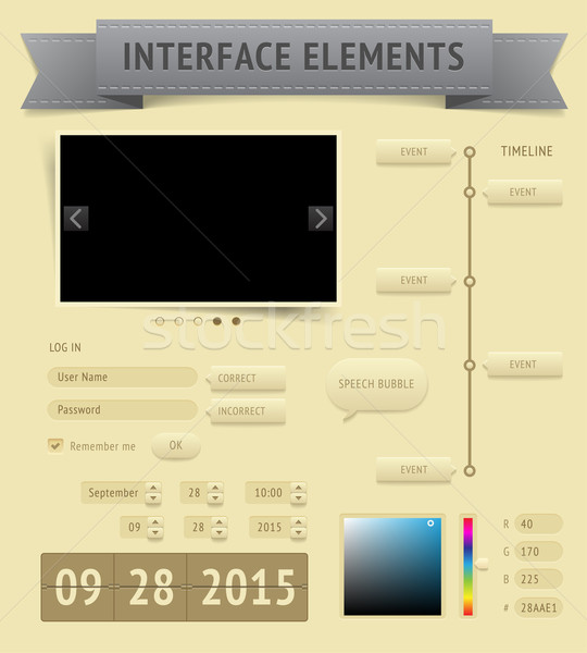 User interface elements Stock photo © ildogesto