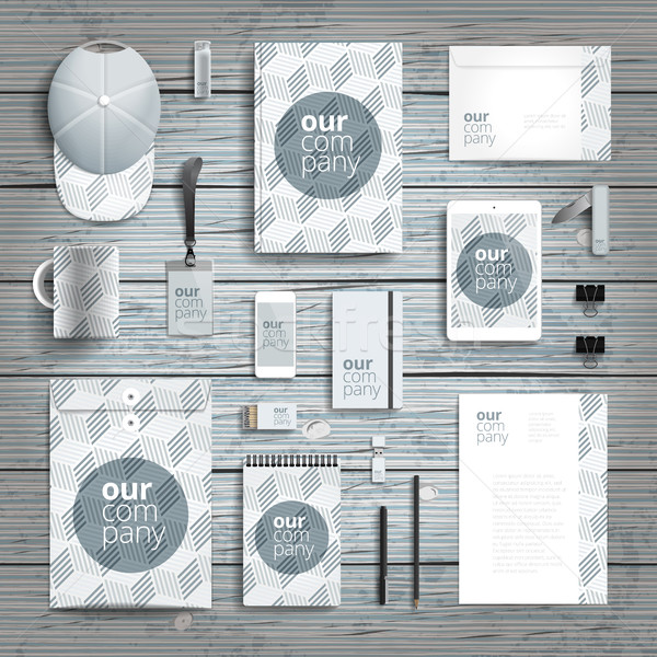 Corporate identity print template Stock photo © ildogesto