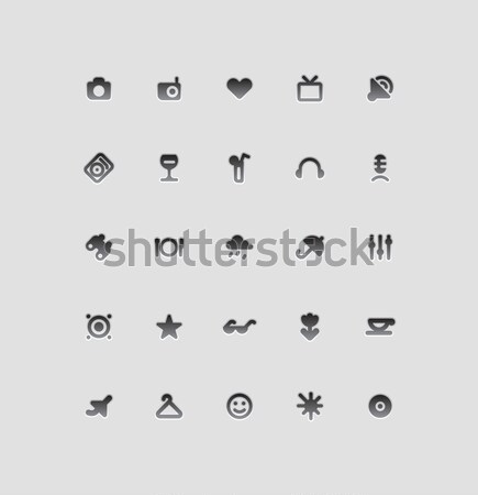 Flat Icons For Leisure Stock photo © ildogesto