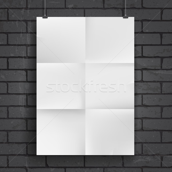 Blank paper poster Stock photo © ildogesto