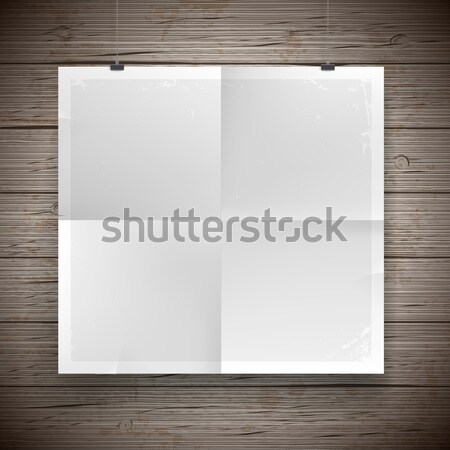 Blank paper poster vintage background Stock photo © ildogesto