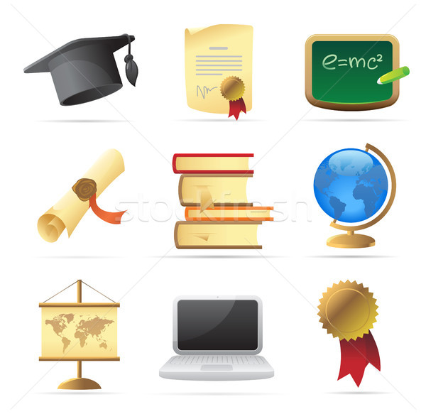 Stock photo: Icons for education