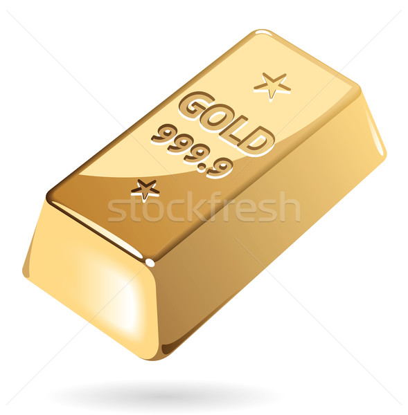 Symbol Goldbarren Metall bar Finanzierung Stock foto © ildogesto