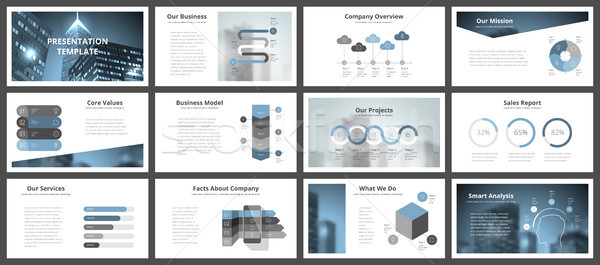 Business presentation templates Stock photo © ildogesto