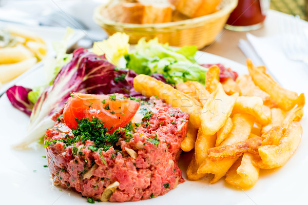 tasty tartare Stock photo © ilolab