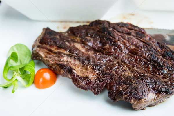 Suculento bife carne carne tomates restaurante Foto stock © ilolab