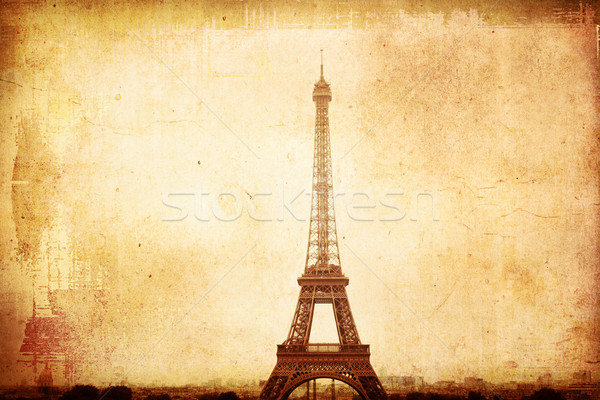 Parijs Frankrijk ruimte tekst afbeelding papier Stockfoto © ilolab