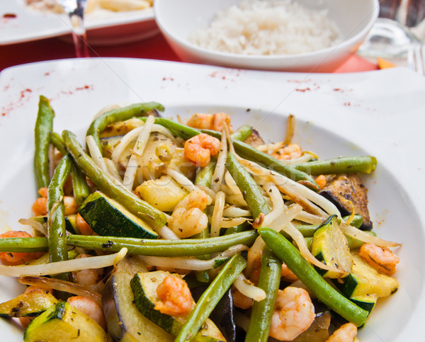 plate of asian cuisine Stock photo © ilolab