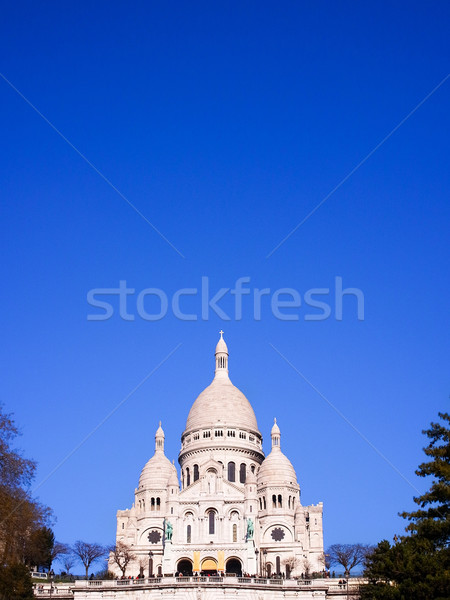 Antique église bâtiment de l'église ciel maison bleu [[stock_photo]] © ilolab