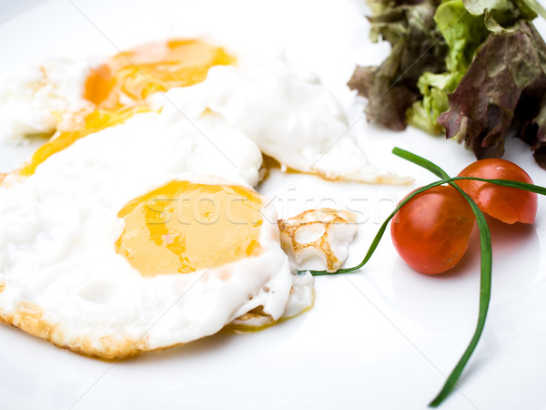 Pregatit ou soare alimente placă mic dejun Imagine de stoc © ilolab