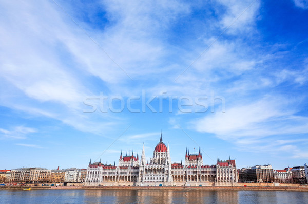 building of Parliament in Budapest Stock photo © ilolab