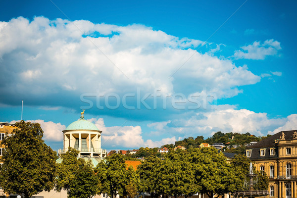 Stock photo: Stuttgart city with buildings and trees