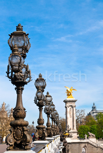 橋 巴黎 拱 奢靡 道路 商業照片 © ilolab