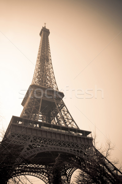 Stock fotó: Eiffel-torony · LA · hölgy · vasaló · torony · szimbólum