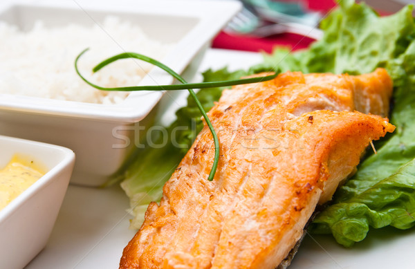 Grilled Salmon  Stock photo © ilolab
